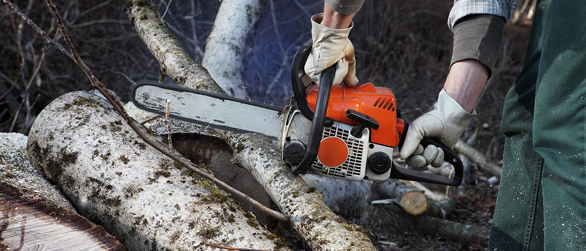 Use the right chainsaw for the job, and remember your PPE