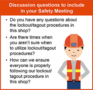 lockout tips for safety meeting